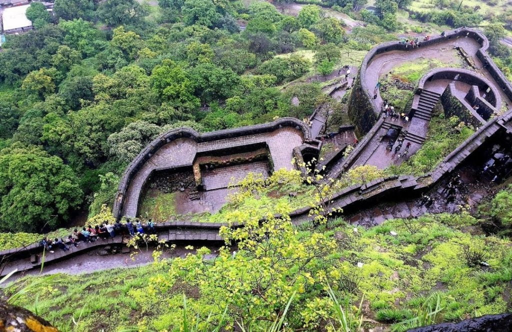 Path to Lohagad Fort - One of the best treks in Maharashtra