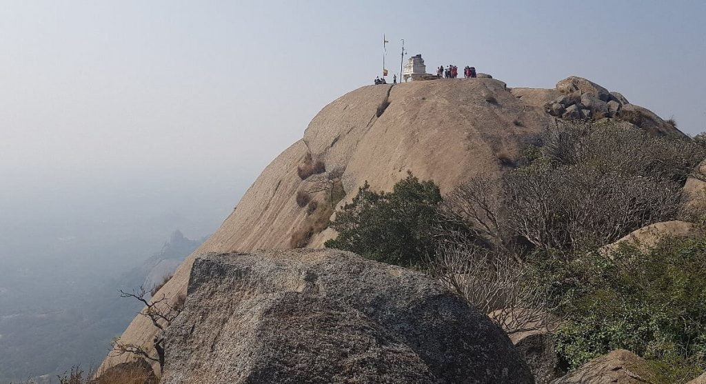 Top Of Savandurga Trek Monolith